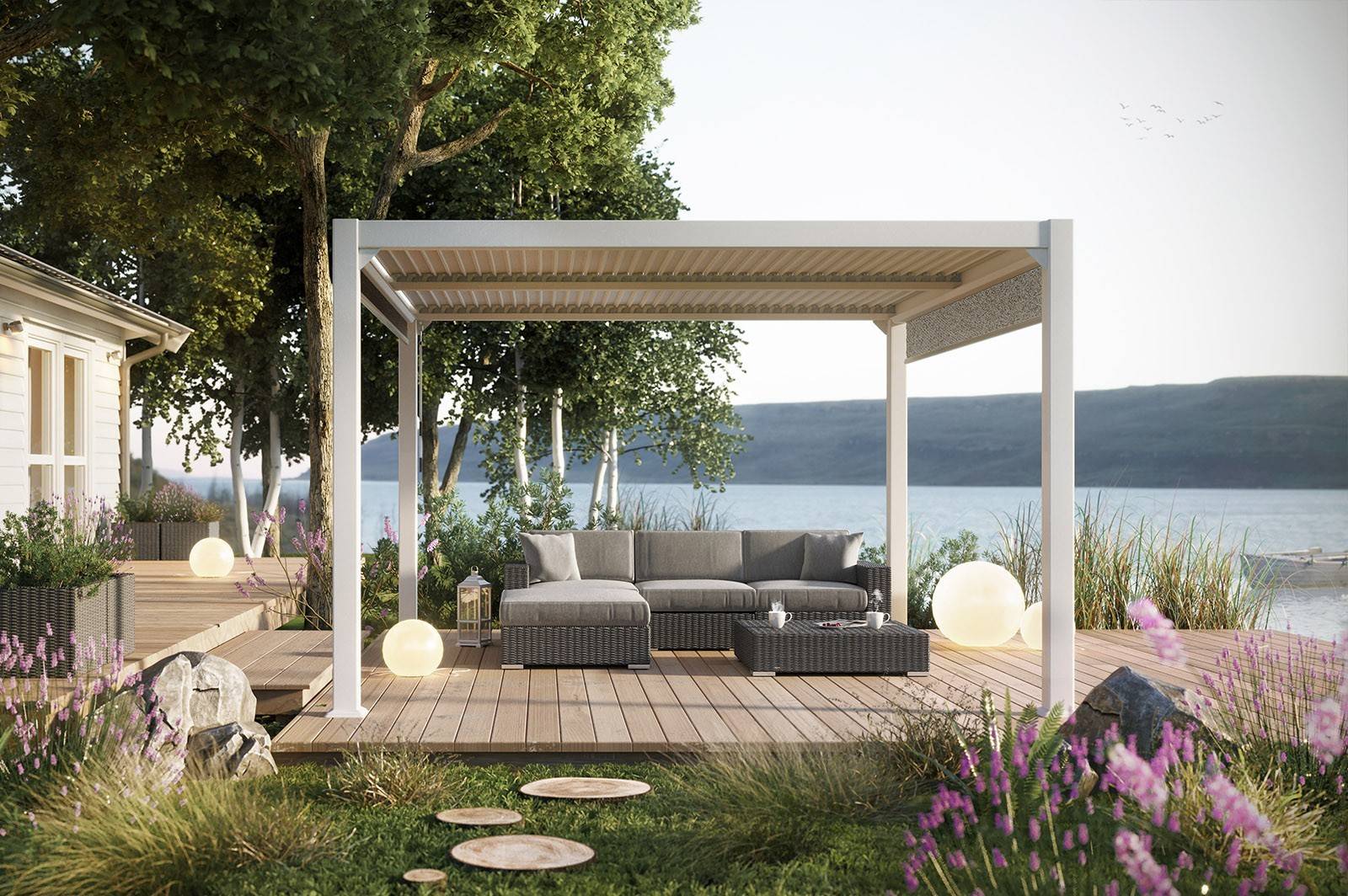 Металлический навес для террасы | Интернет-магазин Garden Space