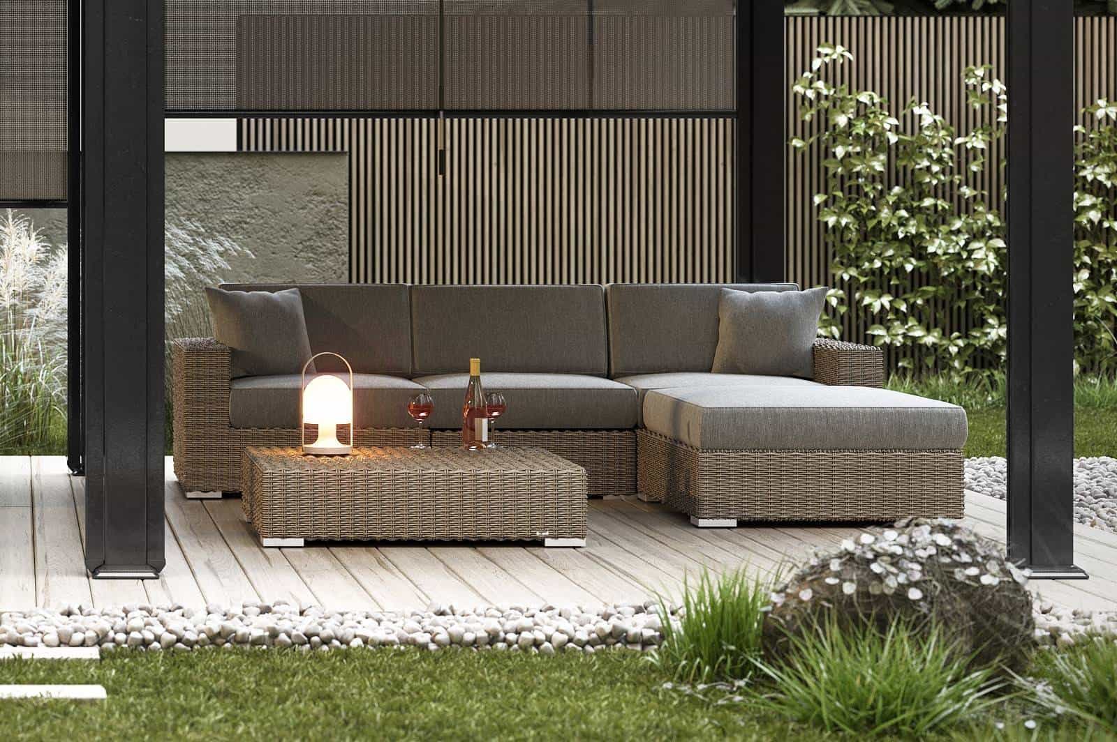 садовая мебель - угловой комплект Milano