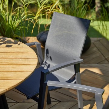 Садовый стол SIMI ⌀ 120 см EUKALIPTUS