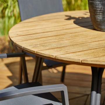 Садовый стол SIMI ⌀ 120 см EUKALIPTUS