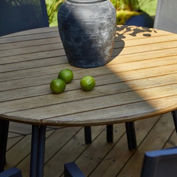 Садовый стол SIMI ⌀ 120 см EUKALIPTUS