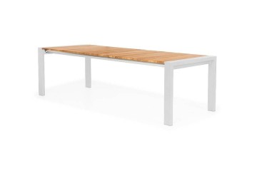 Садовый стол раздвижной RIALTO 217-268,5 см белый