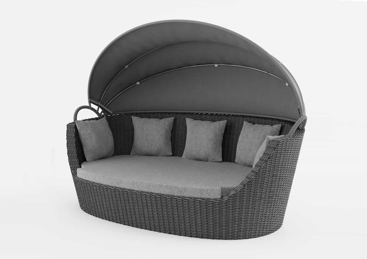 Садовый диван-кровать PORTOFINO серый