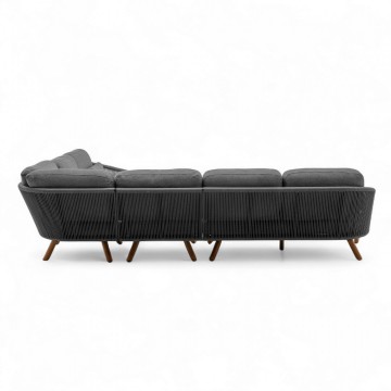 Комплект садовой мебели HAVEN угловой антрацит