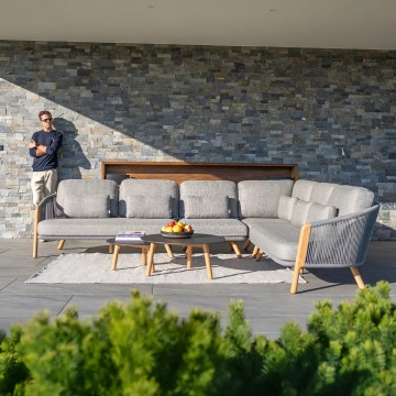 Комплект садовой мебели HAVEN угловой антрацит