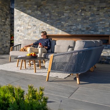 Комплект садовой мебели HAVEN угловой антрацит