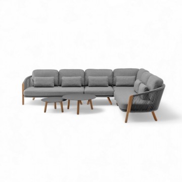 Комплект садовой мебели HAVEN угловой антрацит