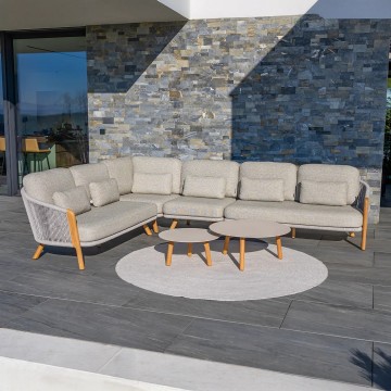 Комплект садовой мебели HAVEN угловой мокка