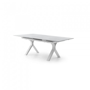 Садовый стол TORO раздвижной 180-240 см белый