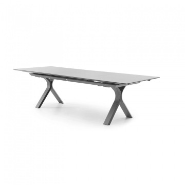 Садовый стол TORO раздвижной 240-300 см антрацит