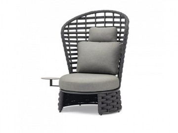 Садовое кресло cо столиком NOBLE антрацит