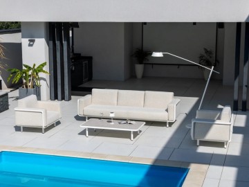 Комплект садовой мебели AURA белый