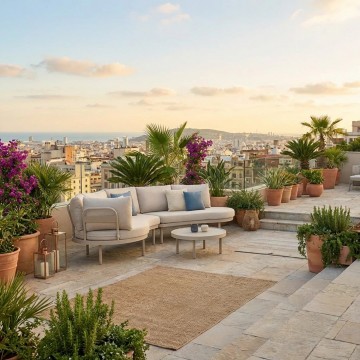 Комплект садовой мебели CLOUDY мокка