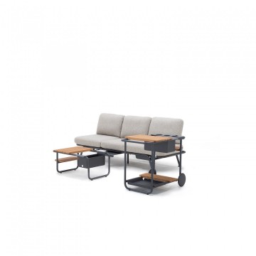 Комплект садовой мебели SUNSET антрацит