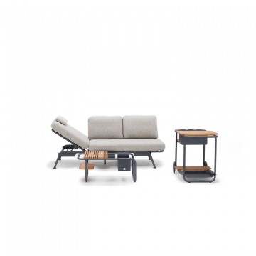 Комплект садовой мебели SUNSET антрацит