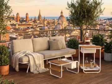 Комплект садовой мебели SUNSET белый